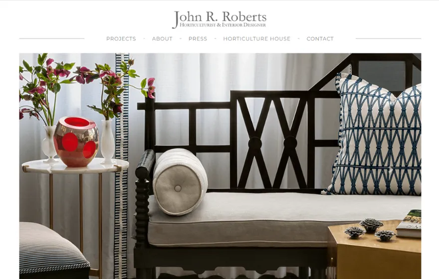 John R. Roberts Interior Design website